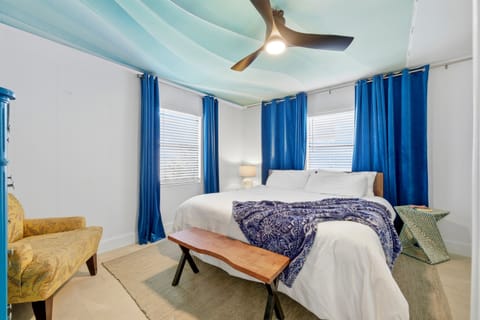 Main bedroom in the front house.