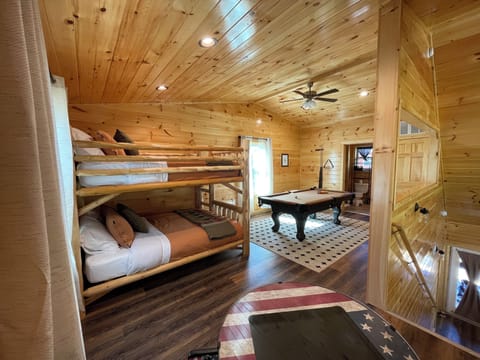 Queen Bunk Bed, MultiCade, and Pool Table in Loft
