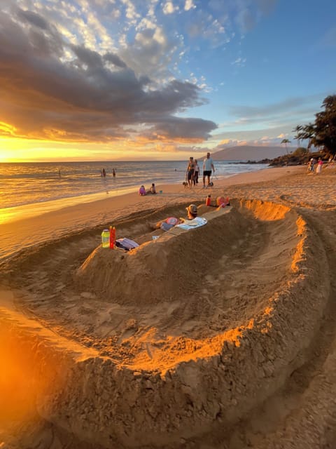 Sand Sofa by Shawn, 10 min away — let your hair down at your first Maui sunset
