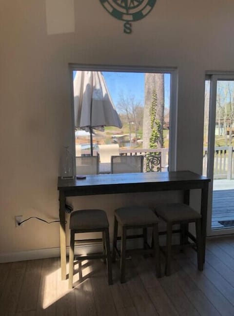 Desk overlooking the lake