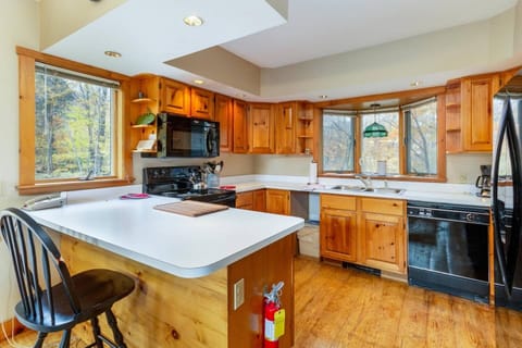 Functional kitchen - well stocked to cater for large groups.