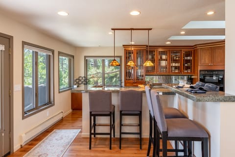 Additional barstool seating to accommodate everyone.