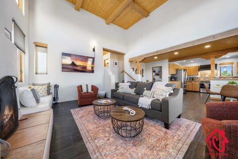 Inviting living room with 65" Smart TV