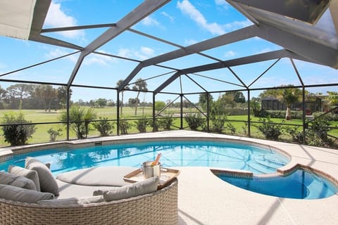 Private Screened Pool with Golf Course View – Your Relaxing Escape Awaits