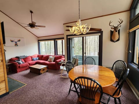 Dining and living areas