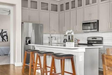 Large open concept kitchen & living space