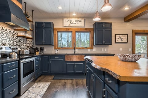 Attractive and functional, the kitchen has everything you need.