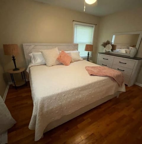 King bed for a restful night.