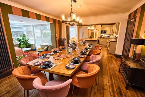 Large dining space and chef-ready kitchen