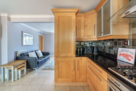 The kitchen at 1 Afon y Felin, Llyn Peninsula