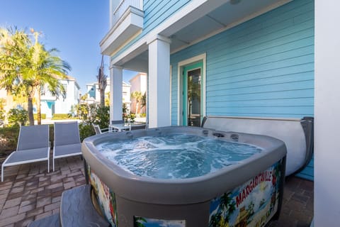 Your private hot tub is a guest favorite for relaxing after a day at Disney.