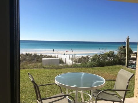 Your  patio  table, patio right near the beach access 
