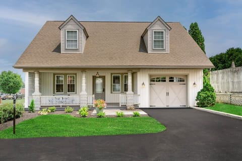 Front side of house. This faces the road.