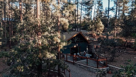 Watch the Elk walk by as you relax in the cool mountain air.