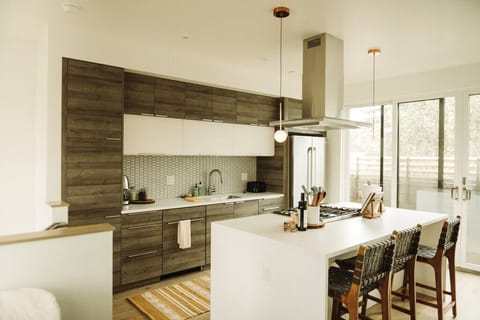 Our gourmet kitchen is fully outfitted. Gas cooktop, coffee maker, microwave... and more.