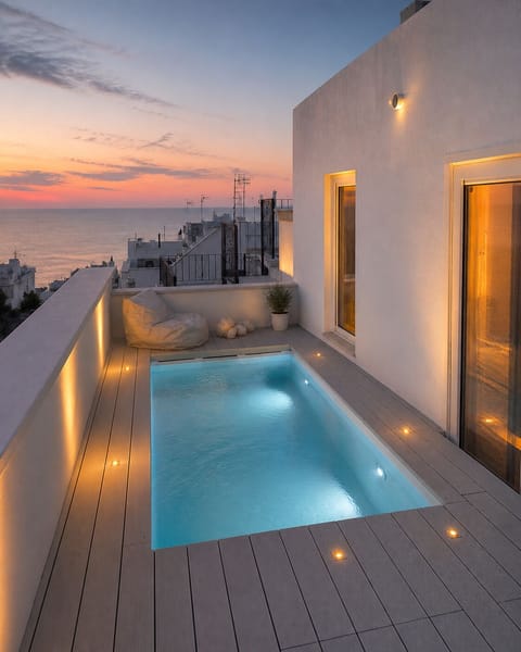 Sea view terrace with mini pool