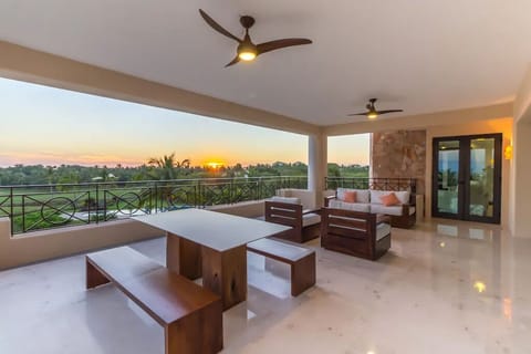 Sunset from terrace