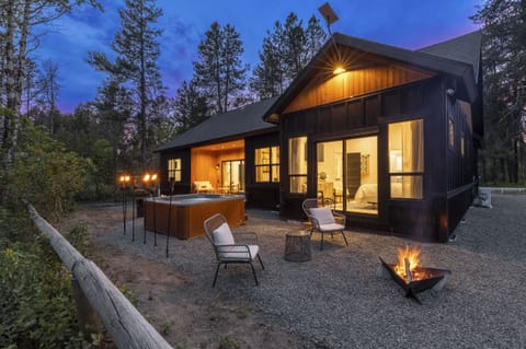 Back Yard at Twilight. 