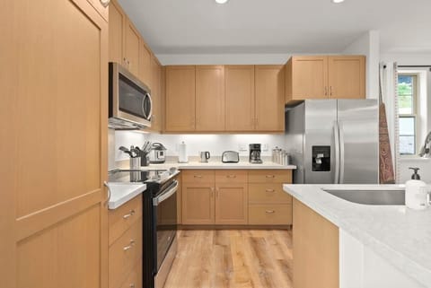 Functional kitchen setup perfect for longer stays