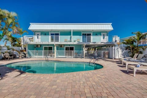 Outside pool area