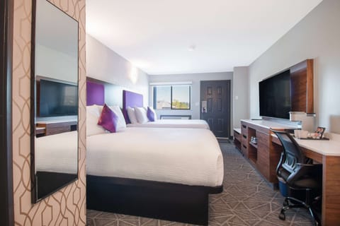 Room, 2 Queen Beds | Desk, laptop workspace, blackout drapes, soundproofing