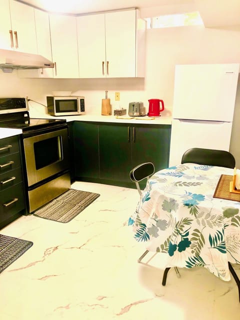 Shared fridge, microwave, electric kettle