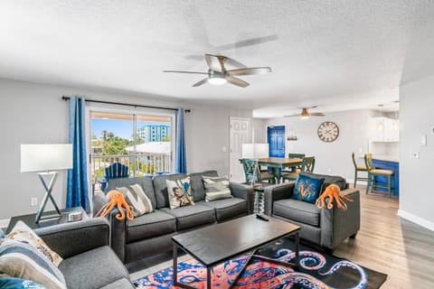 Living room with Deck access