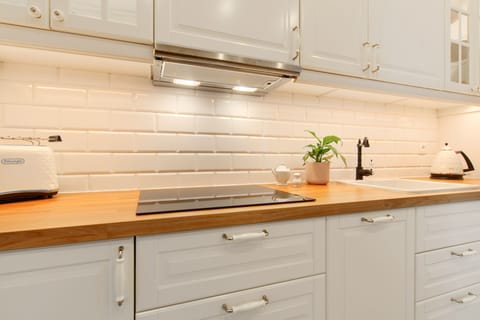 Family Apartment | Private kitchen | Fridge, stovetop, dishwasher, electric kettle