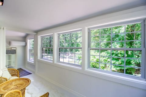 Peaceful forest views from the 5th bedroom 🌲🪟 The perfect blend of privacy and nature at your getaway retreat 🌿 #VacationRentalVibes #RoomWithAView #NatureEscape