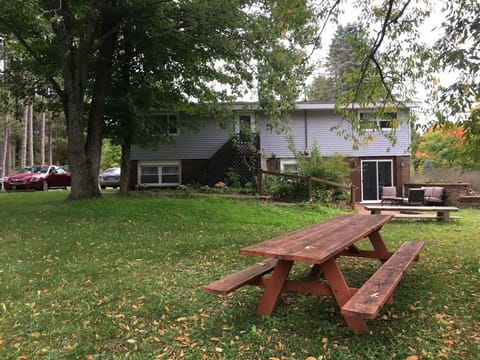 Picnic area in Back yard.