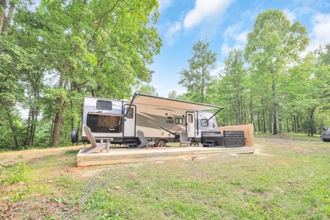 Front view of camper