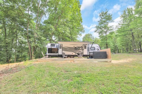 Front view of camper