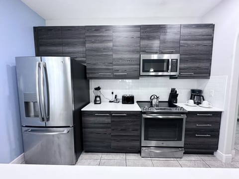 Indoors, Kitchen, Microwave, Oven, Refrigerator