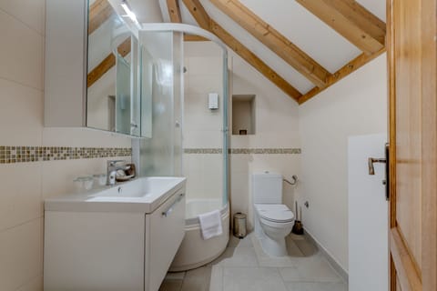 Deluxe Room | Bathroom | Shower, rainfall showerhead, free toiletries, hair dryer