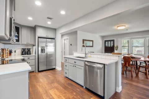 Ample kitchen counter space to host large parties.