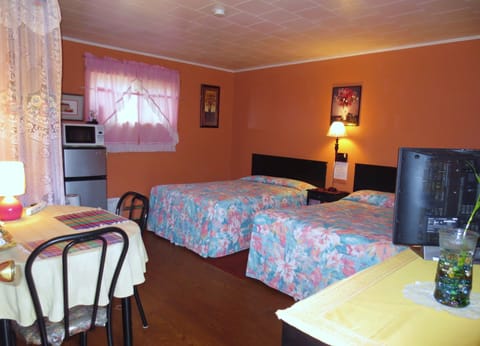 Standard Room, 2 Double Beds, Non Smoking | Desk, iron/ironing board, free WiFi