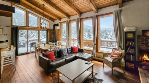 Living room: TV with cable, wood-burning fireplace, electric baseboard heating, no A/C 