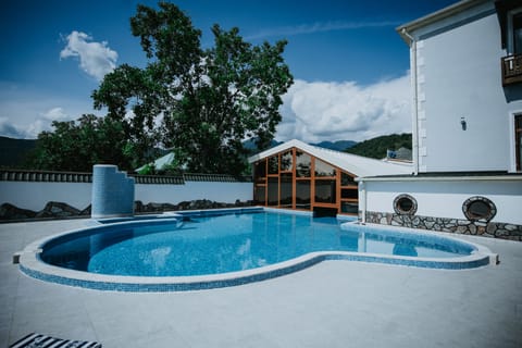 Indoor pool, seasonal outdoor pool