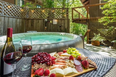 Hot Tub with Snacks!