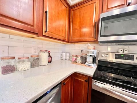 A true bed-n-breakfast! Full coffee and Waffle bar provided for your stay!