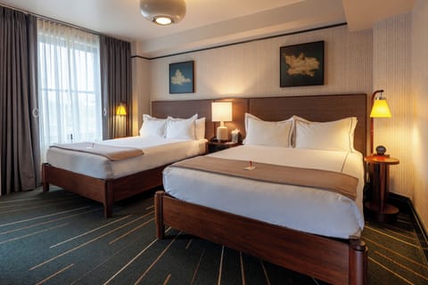 Standard Room, 2 Queen Beds | Premium bedding, in-room safe, blackout drapes, iron/ironing board