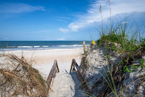 The beach is just a short walk away!