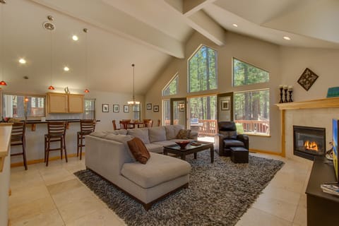 Plenty of room for the entire family to get cozy for a movie or game night