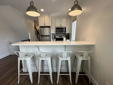 Kitchen (fully equipped) and Bar eating area