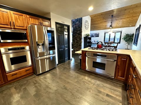 Kitchen with double oven