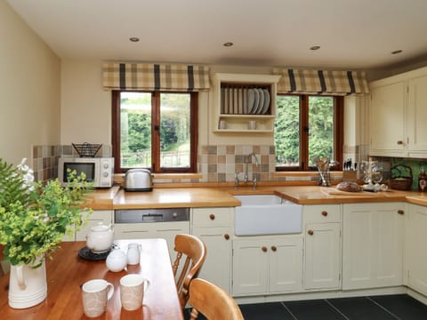 Fridge, dishwasher, electric kettle, toaster