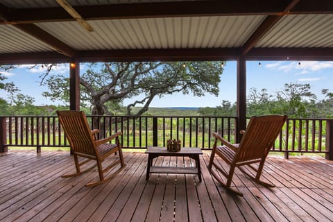 Hill Country View from the covered rear deck!