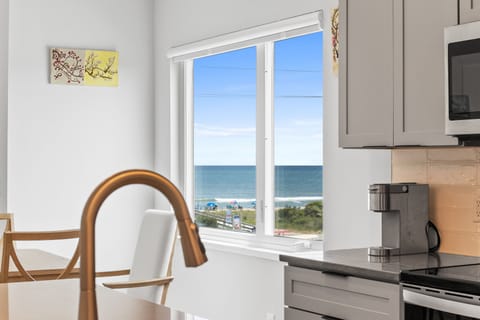 Beautiful ocean views from the kitchen