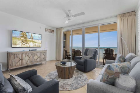 Living Room with Gulf Front Views 