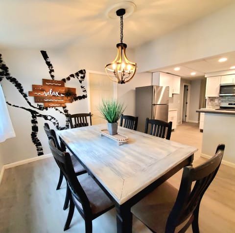Spacious dining area